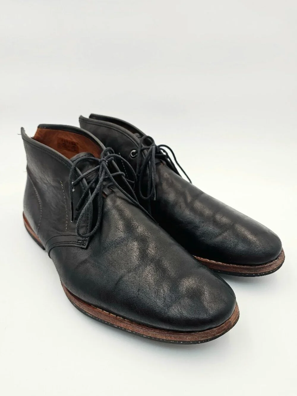 Timberland Boot Co Leather Chukka Boots Shoes Black Wodehouse 75510 Mens Size 10